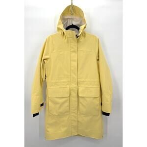 NWT Alder Lemon Yellow Zippered Rain Or Shine Women's Coat Size XS